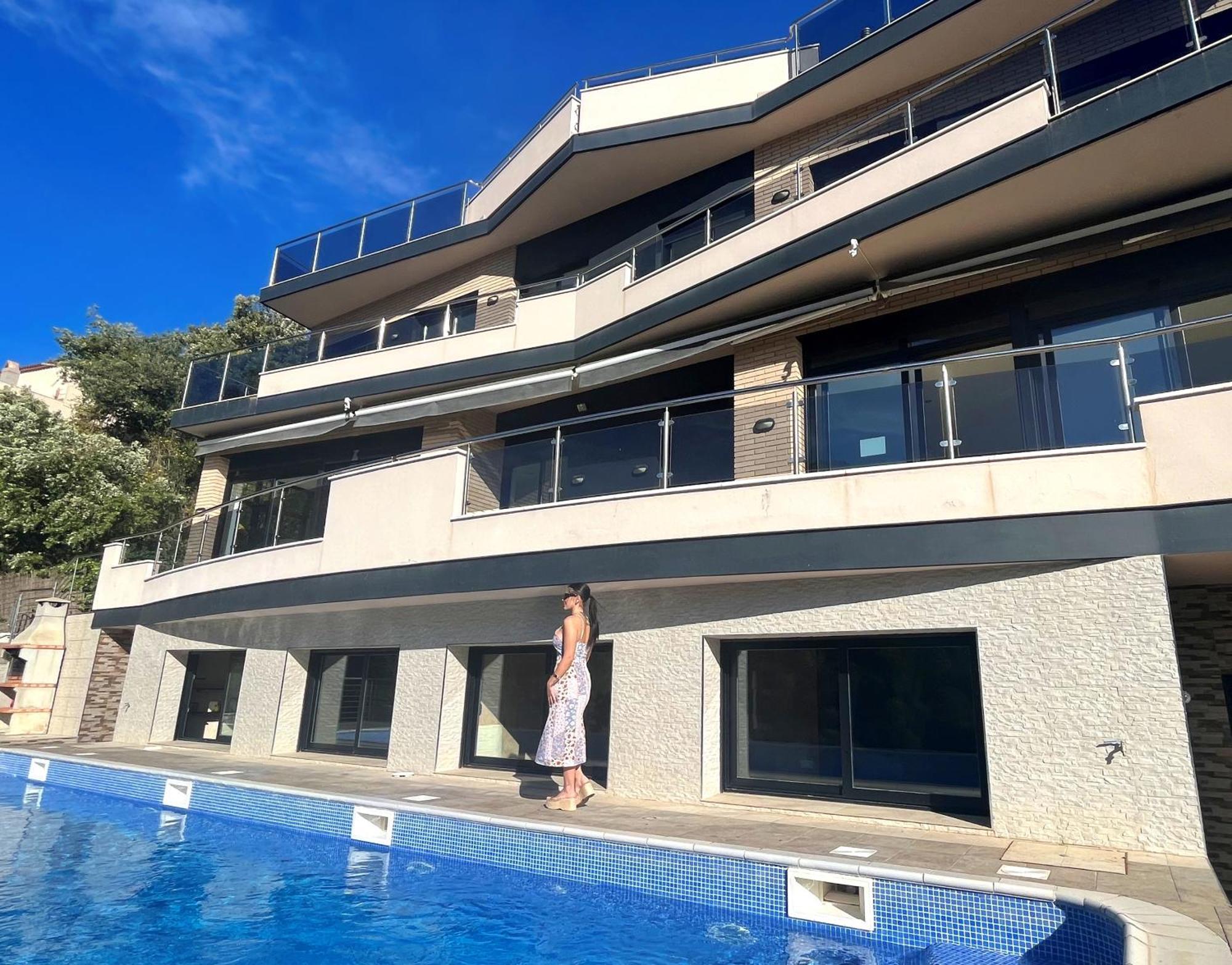 Villa De Lujo Con Vistas Al Mar Y Piscina Privada Σάντα Σουζάνα Εξωτερικό φωτογραφία